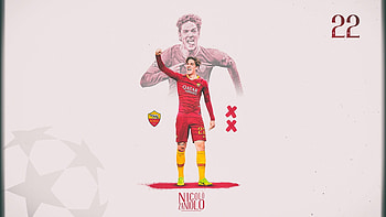 Nicolò Zaniolo, AS Roma, Italian, Nicolo Zaniolo, Soccer, Football HD wallpaper