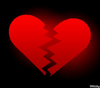 Broken Heart, pieces, love, broken, red, emotions HD wallpaper