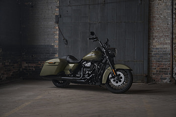 Dark green, 2018, Harley-Davidson Road King HD wallpaper