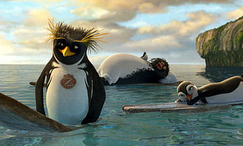 Surf's Up Animation, Carnaval 2014, Surfer Penguins, Kid Movies HD wallpaper