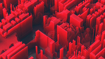 Red Abstract Geometry, abstract, geometry, behance, red HD wallpaper