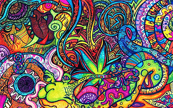 Colorful, Design, Psychedelic, Artistic, Colors, Trippy HD wallpaper