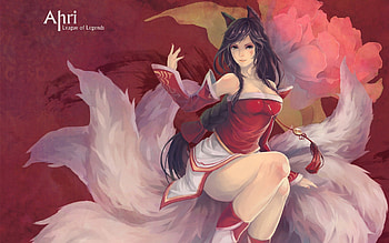 Ahri, league, of, game, legends HD wallpaper