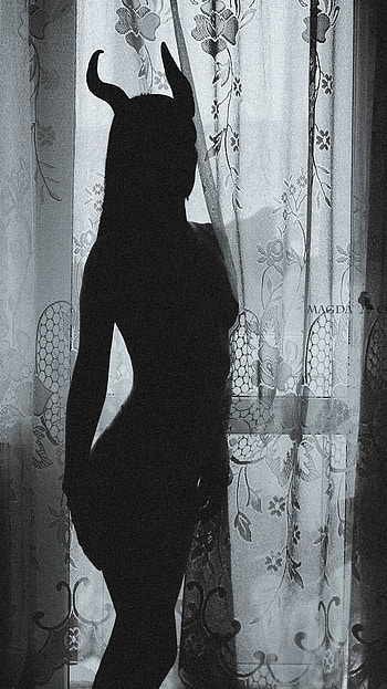 Girl Shadow, Devil HD phone wallpaper