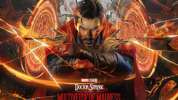 Dr. Stephen Strangeas Benedict Cumberbatch Dr. Stephen Strange Elizabeth Olsen Wanda Maximoffas Wanda Maximoff Chiwetel Ejiofor Karl Mordoas Doctor Strange in the Multiverse of Madness HD wallpaper