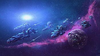 Space Ships , spaceship, artist, artwork, digital-art, space, deviantart HD wallpaper