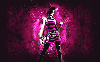 Fortnite Jett Skin, Fortnite, main characters, purple stone background, Jett, Fortnite skins, Jett Skin, Jett Fortnite, Fortnite characters HD wallpaper