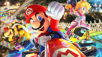 Mario Kart, Princess Peach, Mario, Mario Kart 8 Deluxe, Bowser, Video Game HD wallpaper