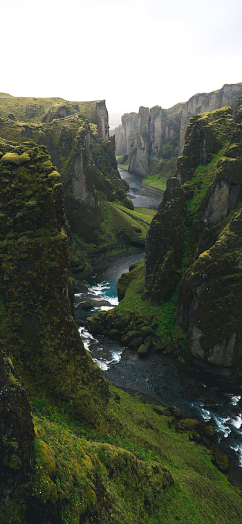 Fjadrargljufur, Iceland HD phone wallpaper