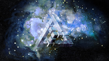 nebula, Triangle, Abstract, Space / and Mobile Backgrounds HD wallpaper