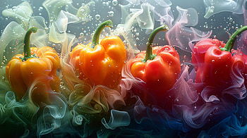 Vibrant Bell Peppers, bell pepper HD wallpaper