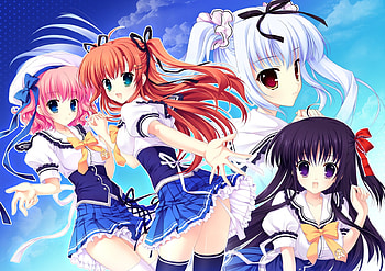 cute girls, cute, girls, anime, pretty HD wallpaper
