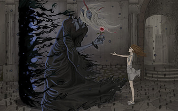 Dark Anime, creature, anime, dark, reaper HD wallpaper