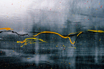 Abstract, Lines, Paint, Glass, Stains, Spots HD wallpaper