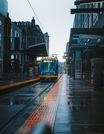 Cities, City, Building, Street, Station, Train HD phone wallpaper