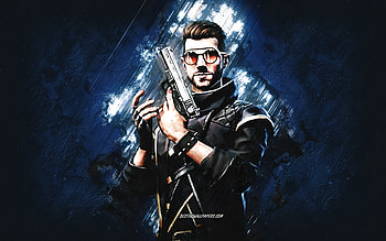 Fortnite DJ Alok Skin, Fortnite, main characters, blue stone background, DJ Alok, Fortnite skins, DJ Alok Skin, DJ Alok Fortnite, Fortnite characters HD wallpaper