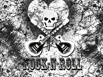 rock n roll, music, heart, love HD wallpaper
