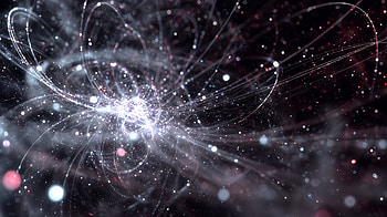 Quantum Field — Entangled Lightscape, Abstract, Nebula, Particle HD wallpaper
