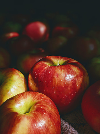 Food, Apple, Macro, Fruit HD phone wallpaper