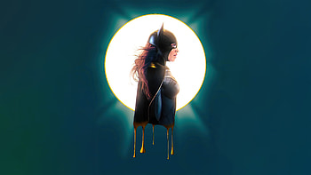 The Batgirl Symbol Minimal , batgirl, superheroes, artist, artwork, digital-art, minimalism, minimalist HD wallpaper