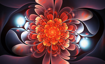 Abstract, Bright, Fractal, Glow, Spiral, Swirling, Involute HD wallpaper