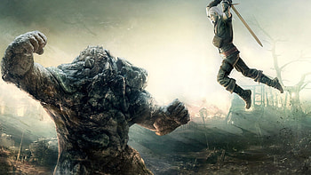The Witcher, Golem monster, Dark fantasy game, Immersive experience HD wallpaper