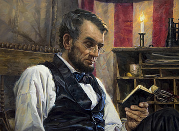 Lincoln, nathan greene, painting, art, portrait, pictura, man, president HD wallpaper