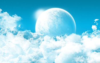 Planet in the cloudy sky Fantasy , Planet , Sky , Cloud - Fantasy no. HD wallpaper