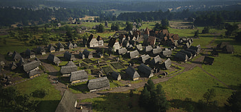 Manor Lords Village, video game, Manor Lords HD wallpaper