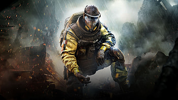 Video game, gas mask, Tom Clancy's Rainbow Six Siege, soldier HD wallpaper