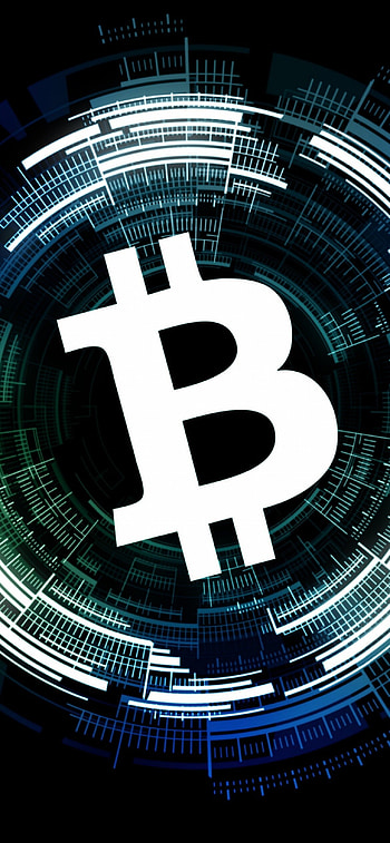 Bitcoin , Cryptocurrency, Black background, Technological theme HD phone wallpaper