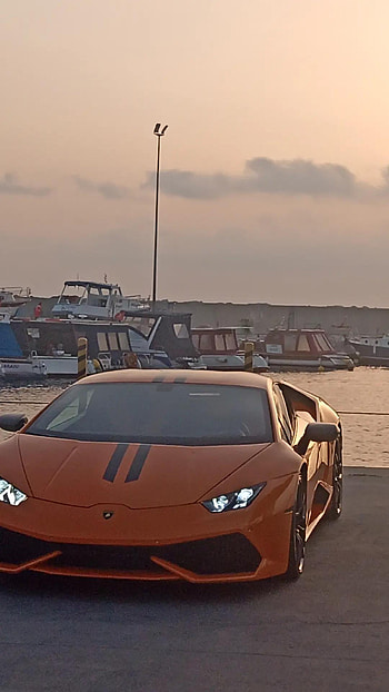Arabam, Lamborghini, araba, manzara HD phone wallpaper