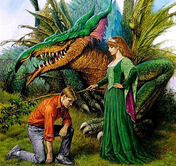 my knight, fantasy, man, dragon, , beauty HD wallpaper