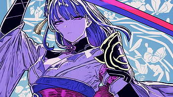 of Baal Raiden Shogun from Genshin Impact, video game, Genshin Impact, Baal Raiden Shogun (Genshin Impact) HD wallpaper