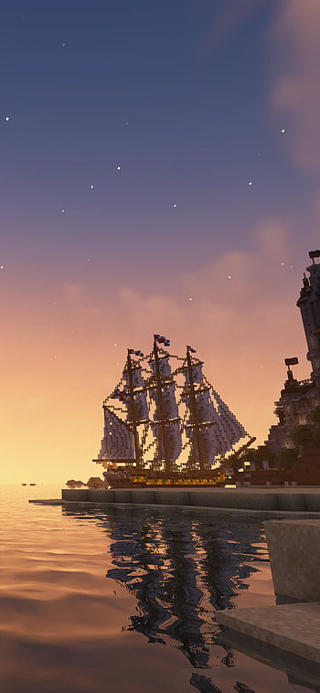 Minecraft landscape, video game, Minecraft HD phone wallpaper