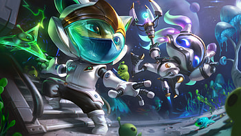 Astronaut Kennen & Fizz, Fizz (League Of Legends), Kennen (League Of Legends), video game, League Of Legends HD wallpaper