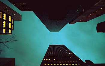 Cities, Houses, Windows, Sky, Night, Shine, Light, Branch, Skyscrapers, Floors HD wallpaper
