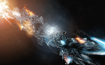 Fire, Ice, 3D, Form, Forms, Figure, Streamlined HD wallpaper
