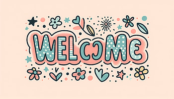 Welcome Illustration, welcome, typography, flower, decoration, illustration HD wallpaper