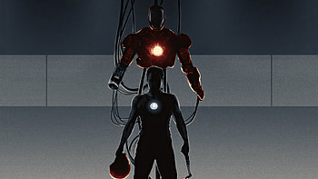 Iron Man Suit In Making, iron-man, superheroes, artwork HD wallpaper