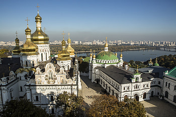 Kyiv Pechersk Lavra, graphy by Brendan Hoffman, Captivating views of Kyiv, Monastic complex HD wallpaper