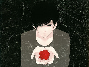Anime, Men HD wallpaper
