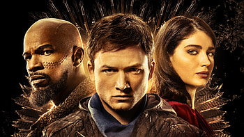 2018 movie, Robin Hood, Jamie Foxx, Eve Hewson, Taron Egerton HD wallpaper