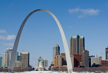 Gateway Arch, Architectural masterpiece, Construction detail, Structural design HD wallpaper