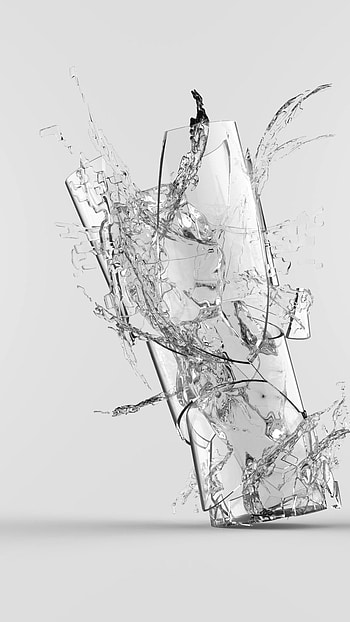 Glass Broken, Broken Water Glass HD phone wallpaper