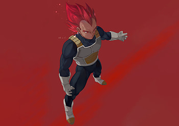 Vegeta (Dragon Ball), Anime, Super Saiyan God, Dragon Ball HD wallpaper