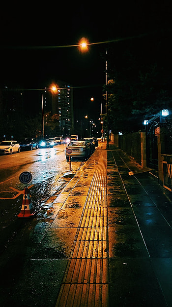 Nght City, sky, street_light, night, rainy_city, night_city HD phone wallpaper