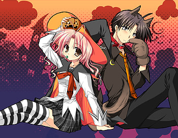 anime, girl and boy, girl, anime, boy HD wallpaper