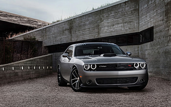 Dodge challenger SRT, muscle car, front HD wallpaper