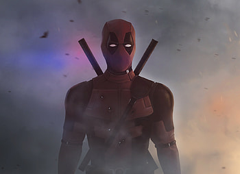Fan art, dusk, Deadpool HD wallpaper